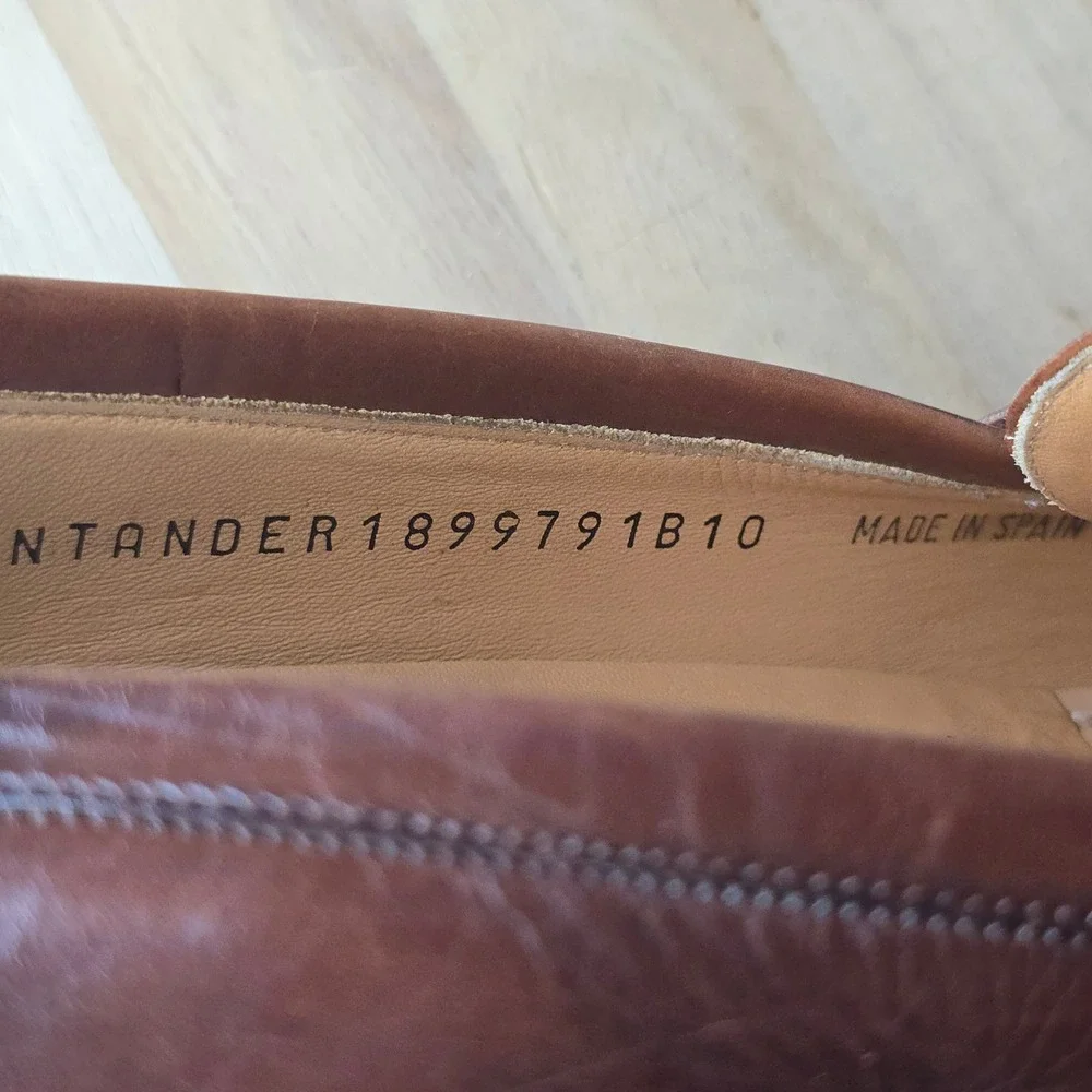 Mezlan Santander Tassel Loafers 10 B Brown Mens Leather Dress Shoes Spain